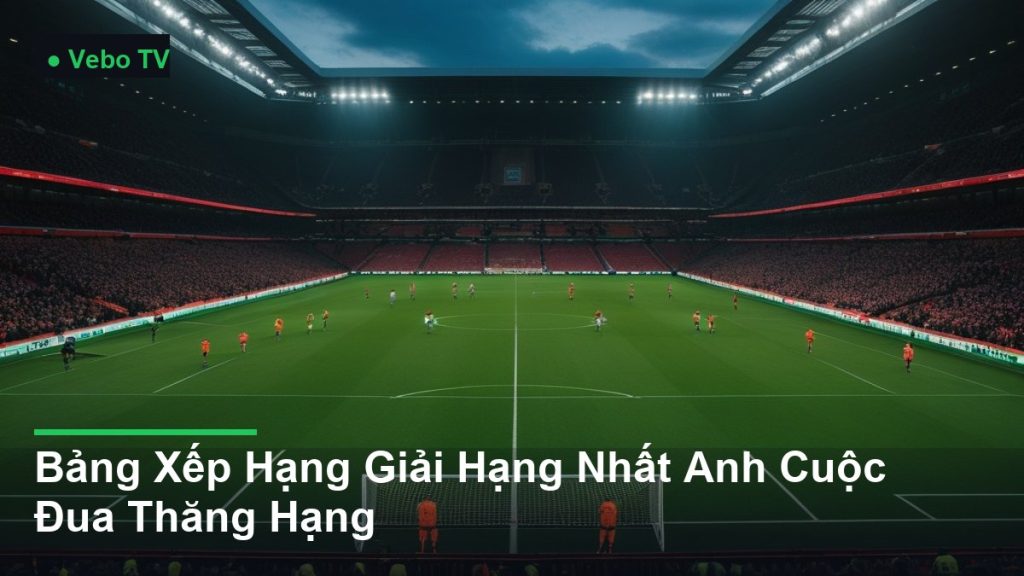 toàn cảnh sân vận động trong một trận đấu - Bảng Xếp Hạng Giải Hạng Nhất Anh Cuộc Đua Thăng Hạng